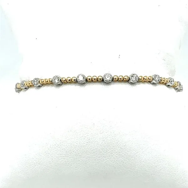 Diamond Beaded Detail Tennis Bracelet Taylors Jewellers Alliston, ON