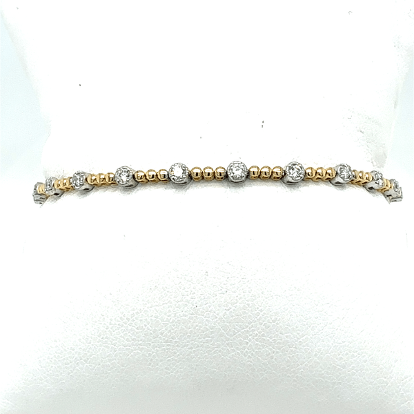 Diamond Beaded Detail Tennis Bracelet Taylors Jewellers Alliston, ON