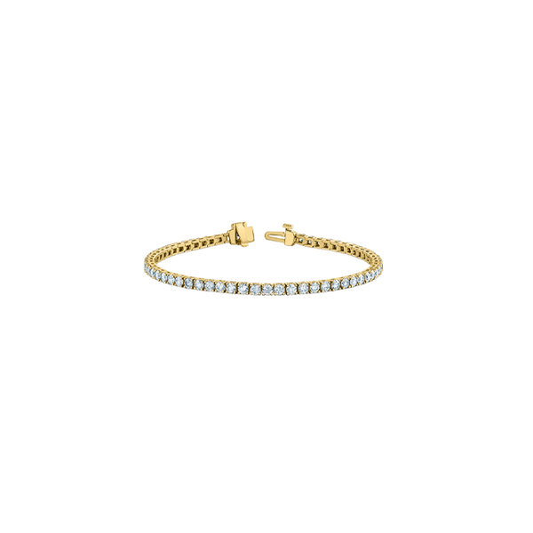 10kt Yellow Gold Lab Grown Diamond Tennis Bracelet Taylors Jewellers Alliston, ON