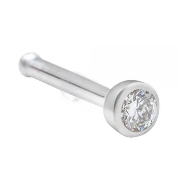 14K White Gold Diamond Nose Pin Taylors Jewellers Alliston, ON