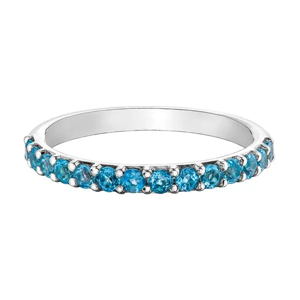 10kt White Gold Blue Topaz Band similar item image