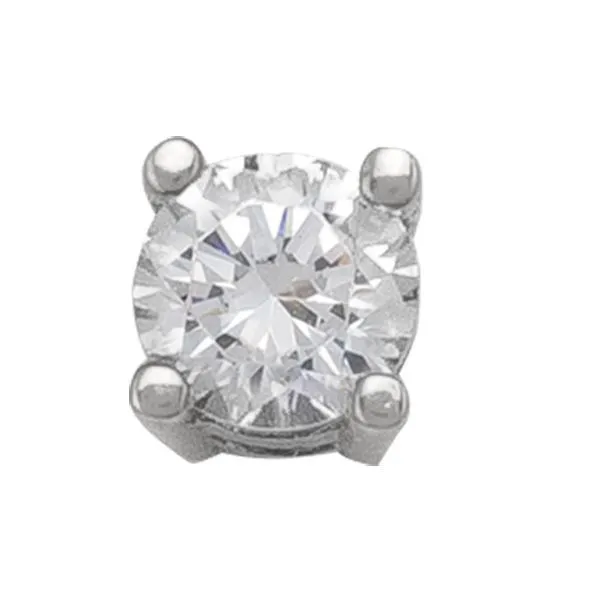 10k White Gold 4mm CZ Stud Earrings - Timeless Elegance Taylors Jewellers Alliston, ON