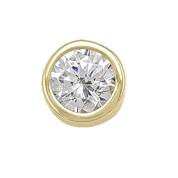 10k Yellow Gold CZ Bezel Stud Earrings | 4mm Sparkling Studs | Taylor's Jewellers Taylors Jewellers Alliston, ON