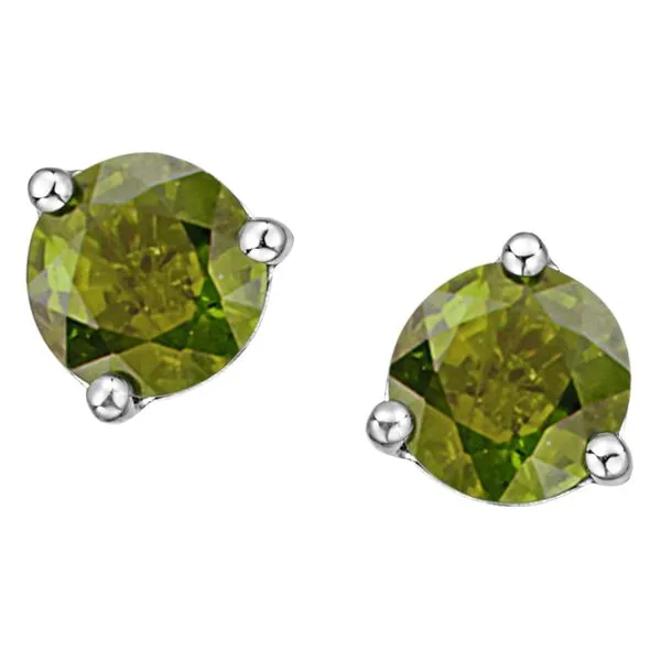 10kt White Gold 1.00cttw Peridot Studs Taylors Jewellers Alliston, ON