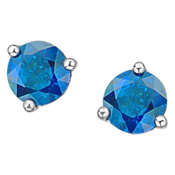10kt White Gold 1.00cttw Blue Topaz Studs Taylors Jewellers Alliston, ON