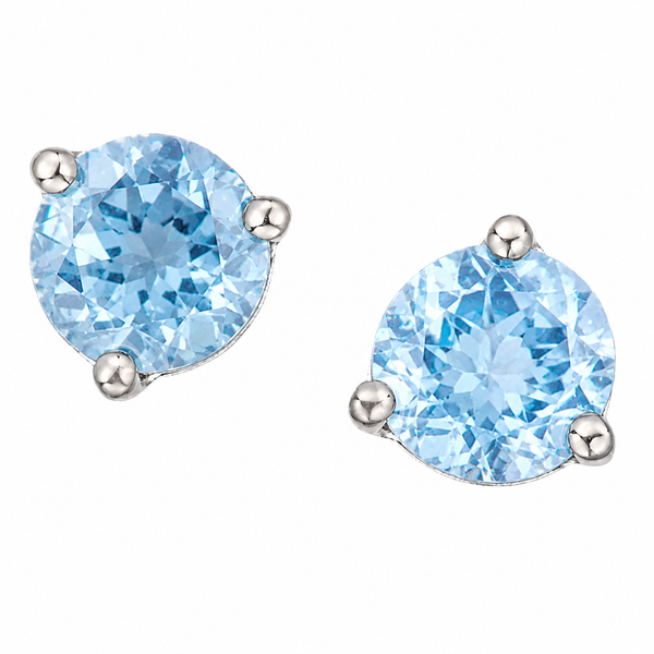 10kt White Gold 1.00cttw Blue Topaz Studs Taylors Jewellers Alliston, ON
