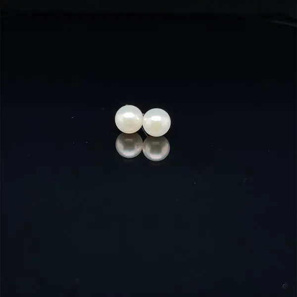 4-4.5MM AKOYA STUD EARRINGS IN 14KT WHITE GOLD Taylors Jewellers Alliston, ON