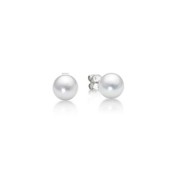 4-4.5 MM Freashwater Pearl Stud Earrings in 14Kt White Gold Taylors Jewellers Alliston, ON