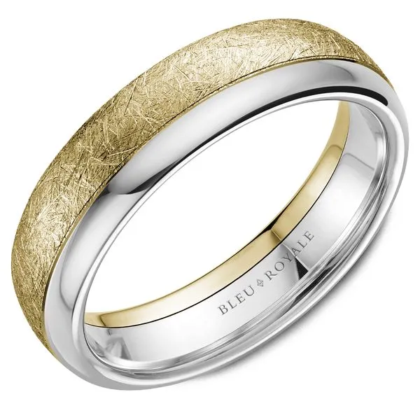 Bleu Royale RYL-081YW6-M10 14KT YELLOW & WHITE GOLD BAND Taylors Jewellers Alliston, ON