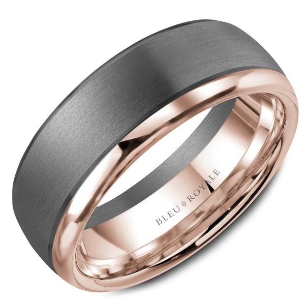 Bleu Royale RYL-169TR75-M10 TANTALUM & 14KT ROSE GOLD BAND SIZE 10 Taylors Jewellers Alliston, ON