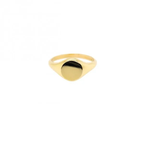 10KY Gold Round 10mm Signet Ring Taylors Jewellers Alliston, ON