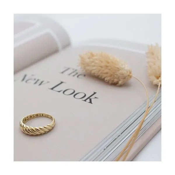 10KY Gold Thin Croissant Ring Image 2 Taylors Jewellers Alliston, ON