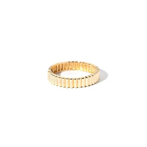 10KY Yellow Gold Chunky Scalloped Band Size 6 Taylors Jewellers Alliston, ON