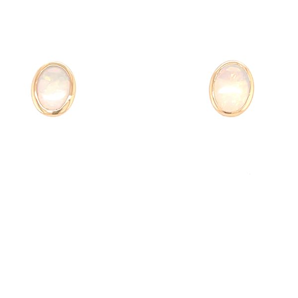 Opal Earrings in 14Kt Rose Gold Taylors Jewellers Alliston, ON