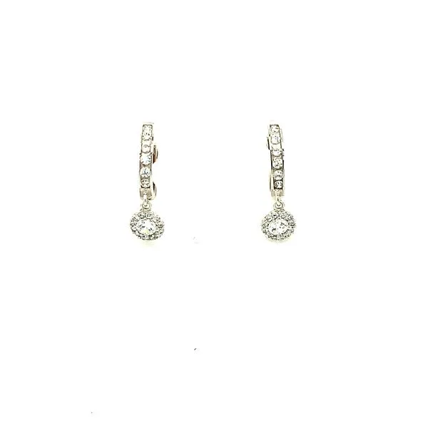 LUX WHITE 10KT CUBIC ZIRCONIA DANGLE EARRINGS Taylors Jewellers Alliston, ON