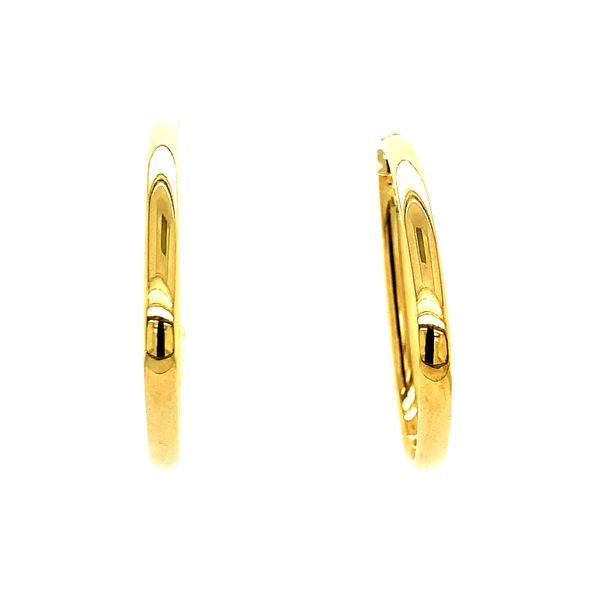 10 Karat Yellow Gold Triangle Hoop Earrings Taylors Jewellers Alliston, ON