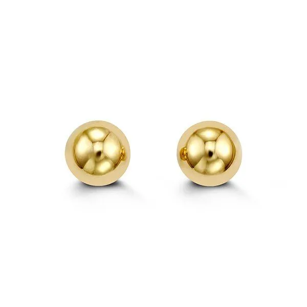 6MM Ball Stud Earrings in 10K Yellow Gold - Classic and Elegant Jewelry Taylors Jewellers Alliston, ON