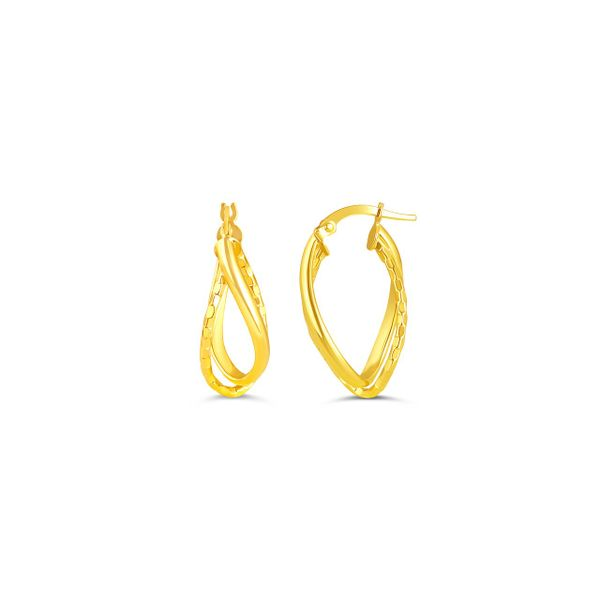 10KT YELLOW GOLD HOOP EARRINGS Taylors Jewellers Alliston, ON