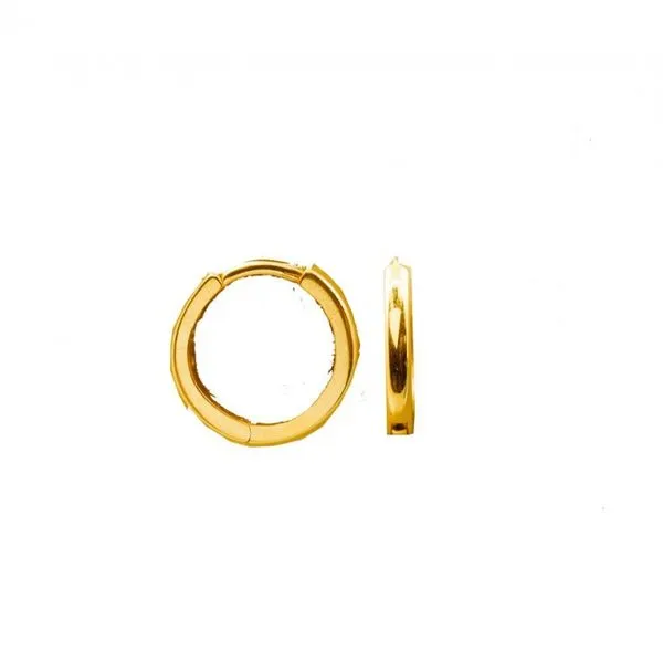 Plain 10K Gold Basic 10MM Huggie Taylors Jewellers Alliston, ON
