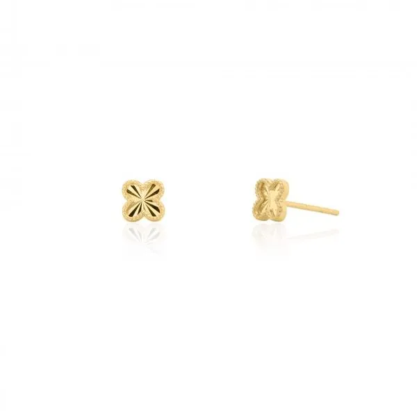 10KY Gold Clover Stud Earrings Taylors Jewellers Alliston, ON