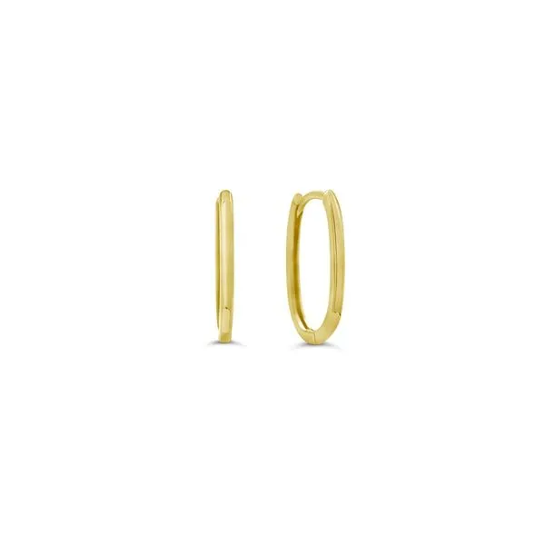 10K Yellow Gold Small Oval Hoop Earrings Taylors Jewellers Alliston, ON