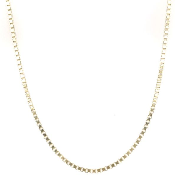 10K YELLOW GOLD BOX CHAIN 22