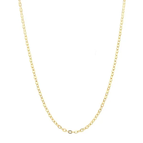 14KT YELLOW GOLD CABLE CHAIN LENGTH 18