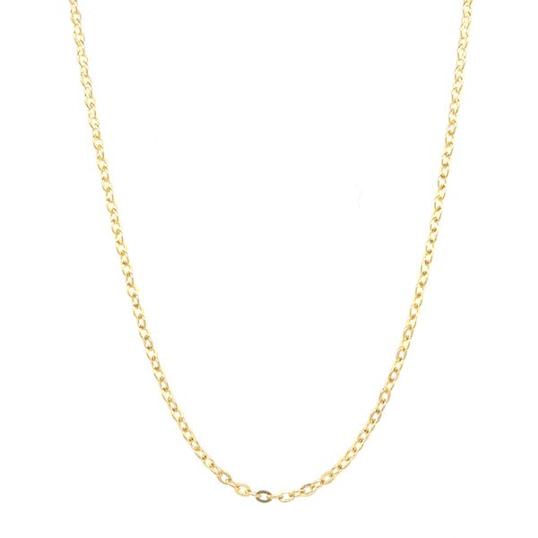 14KT YELLOW GOLD CABLE CHAIN LENGTH 18