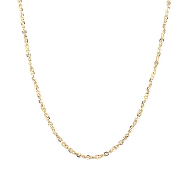 10K YELLOW GOLD TWISTED ROLO CHAIN LENGTH 16