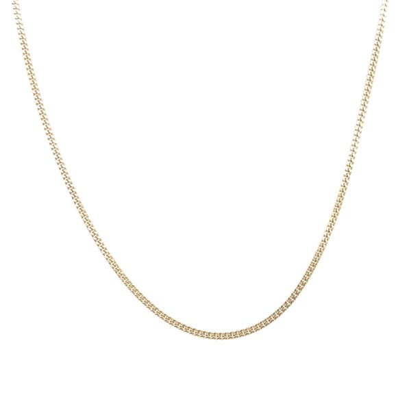 10KT YELLOW GOLD CURB CHAIN 18