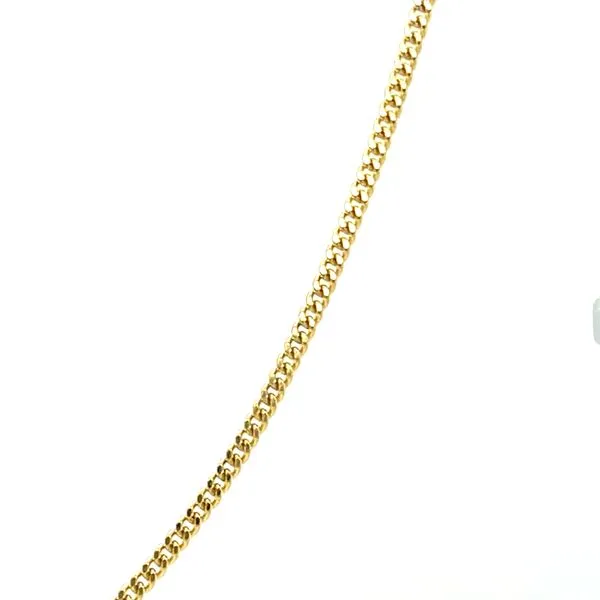 10KT YELLOW GOLD CURB CHAIN 20