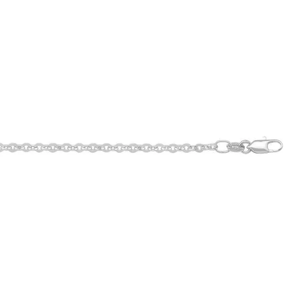 10k White Gold Solid Cable Link Chain - Classic Elegance Taylors Jewellers Alliston, ON