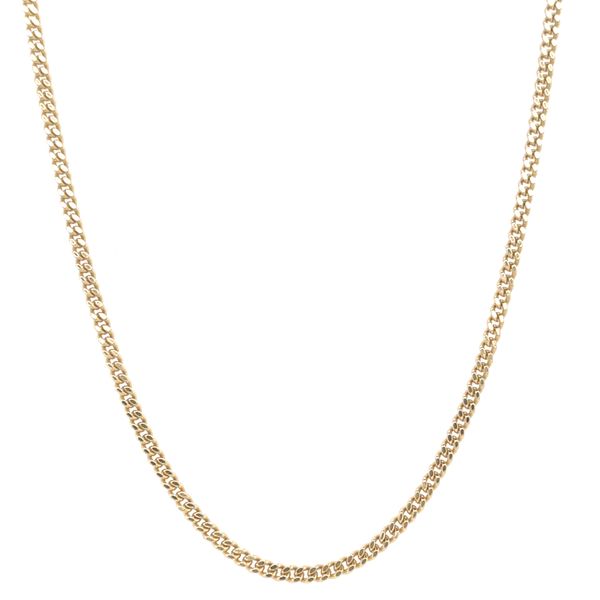 10KT YELLOW GOLD CURB CHAIN 20
