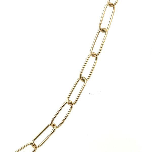 10KT Yellow Gold Paper Clip Style Chain 16