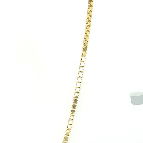 10K Yellow Gold Box Chain Necklace - 18