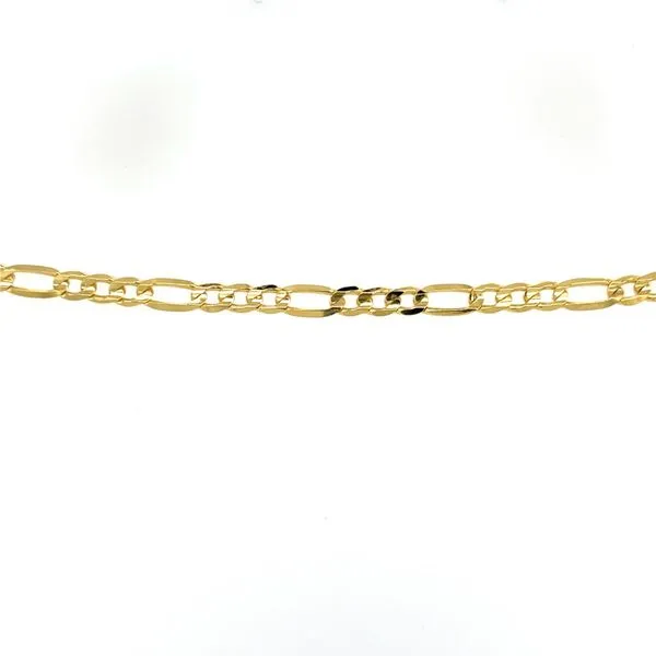 10K Yellow Gold Figaro Chain 20