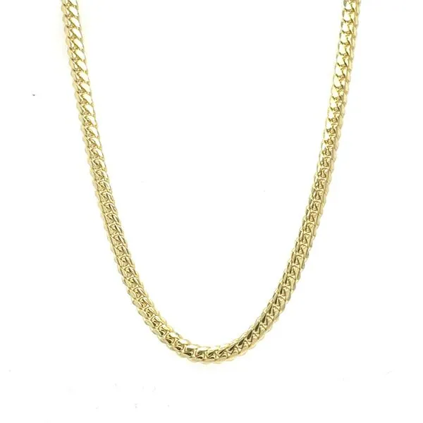 10K Yellow Gold Miami Link Chain 22