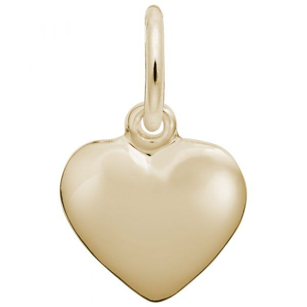 6086 Small Puffy Heart Charm in 10Kt Yellow Gold Taylors Jewellers Alliston, ON