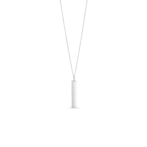 VERTICAL BAR NECKLACE 10KT WHITE Taylors Jewellers Alliston, ON