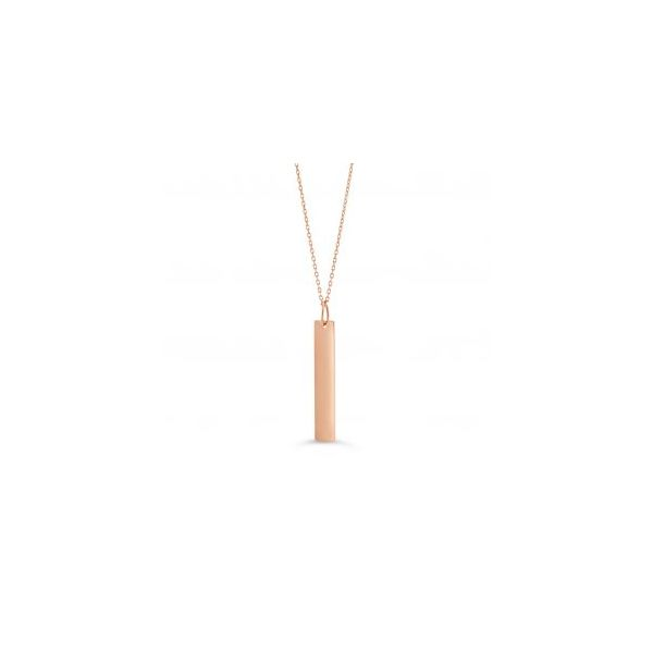 BLOOM BAR VERTICAL NECKLACE 10KT ROSE GOLD NECKLACE Taylors Jewellers Alliston, ON