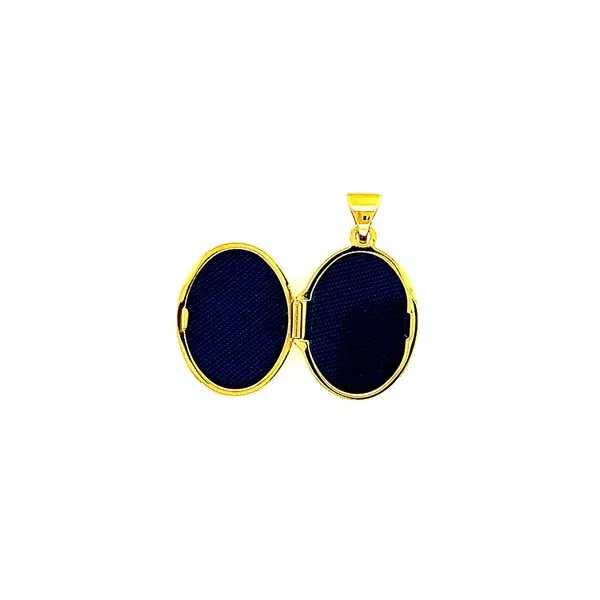 10K Yellow Gold Swirl Oval Locket Image 2 Taylors Jewellers Alliston, ON