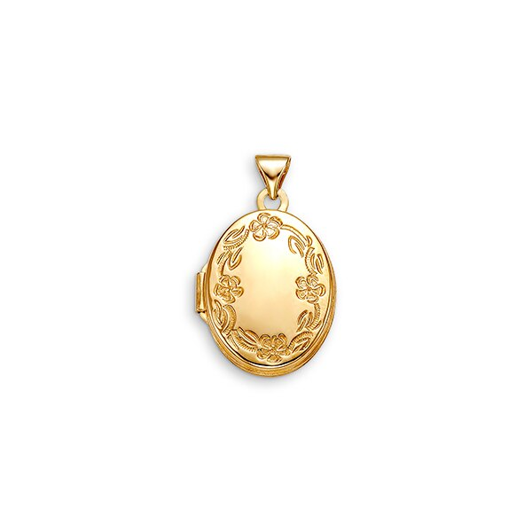 10K Yellow Gold Swirl Oval Locket Taylors Jewellers Alliston, ON