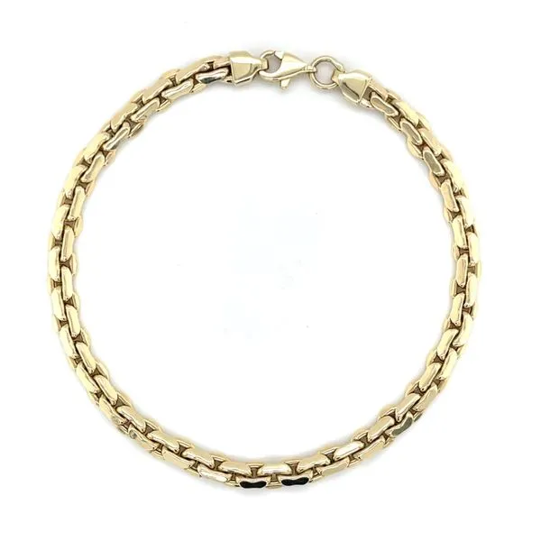 10K Yellow Gold Hollow Fancy Link Bracelet Taylors Jewellers Alliston, ON