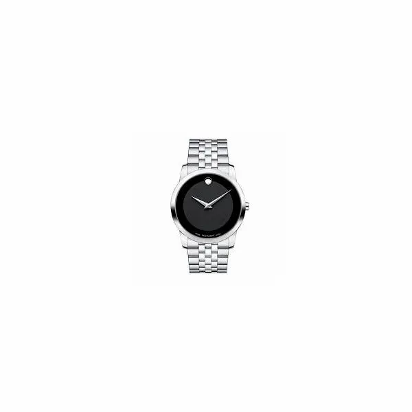 MOVADO 0606504 MUSEUM STAINLESS STEEL BLACK DIAL WATCH Taylors Jewellers Alliston, ON