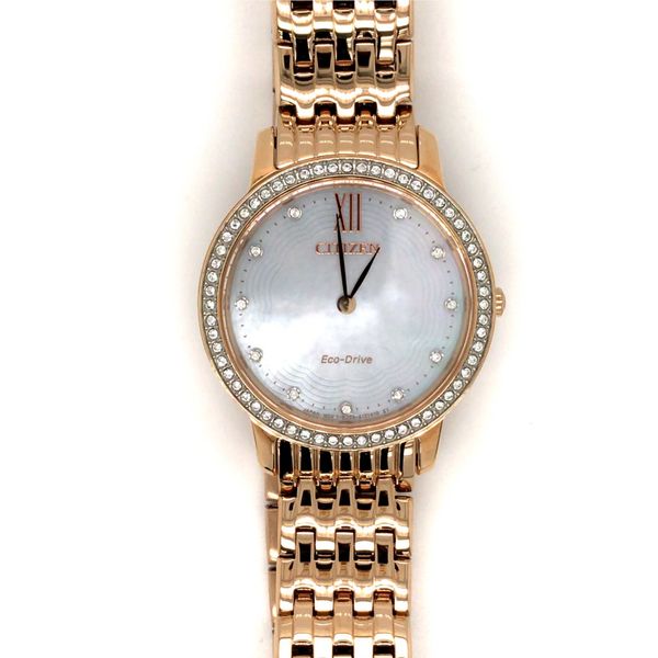 CITIZEN EX1483-50D ECO-DRIVE MOTHER OF PEARL DIAL WATCH Taylors Jewellers Alliston, ON