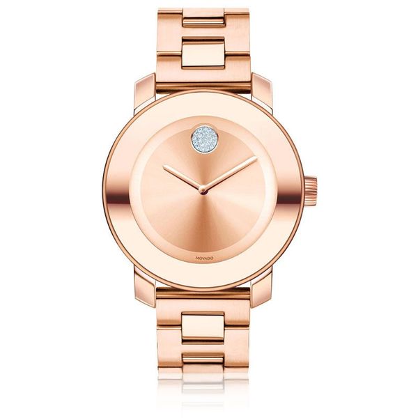 MOVADO BOLD 3600086 ROSE GOLD PLATED CRYSTAL DIAL WATCH Taylors Jewellers Alliston, ON