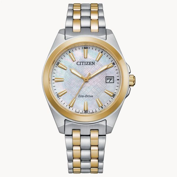 EO1224-54D CITIZEN Women's Two-Tone Watch | Eco-Drive, Mother-of-Pearl Dial Taylors Jewellers Alliston, ON