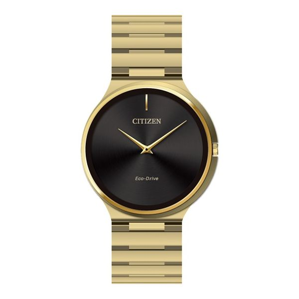 AR3112-57E CITIZEN Stiletto Unisex Watch | Asymmetrical Design, Gold-Tone Case, Eco-Drive Taylors Jewellers Alliston, ON