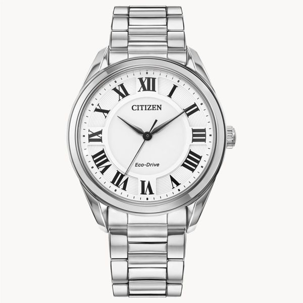 EM0970-53A Fiore Ladies' Watch by Citizen | Silver Stainless Steel, White Dial, Roman Numeral Markers Taylors Jewellers Alliston, ON