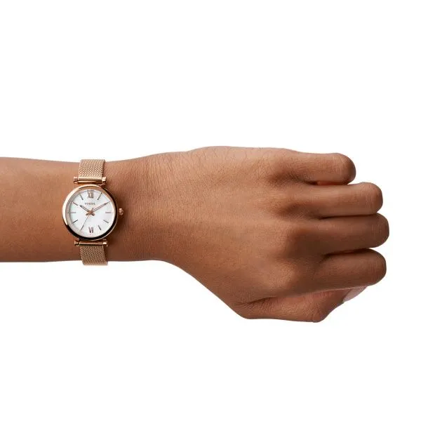 ES4433 Ladies Fossil Watch Carlie Mini With Rose Gold Col Taylors Jewellers Alliston ON